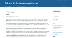Desktop Screenshot of inklusion-online.net